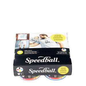 Speedball Basic Fabric Screen Printing Ink Set 4 x 4oz Jar